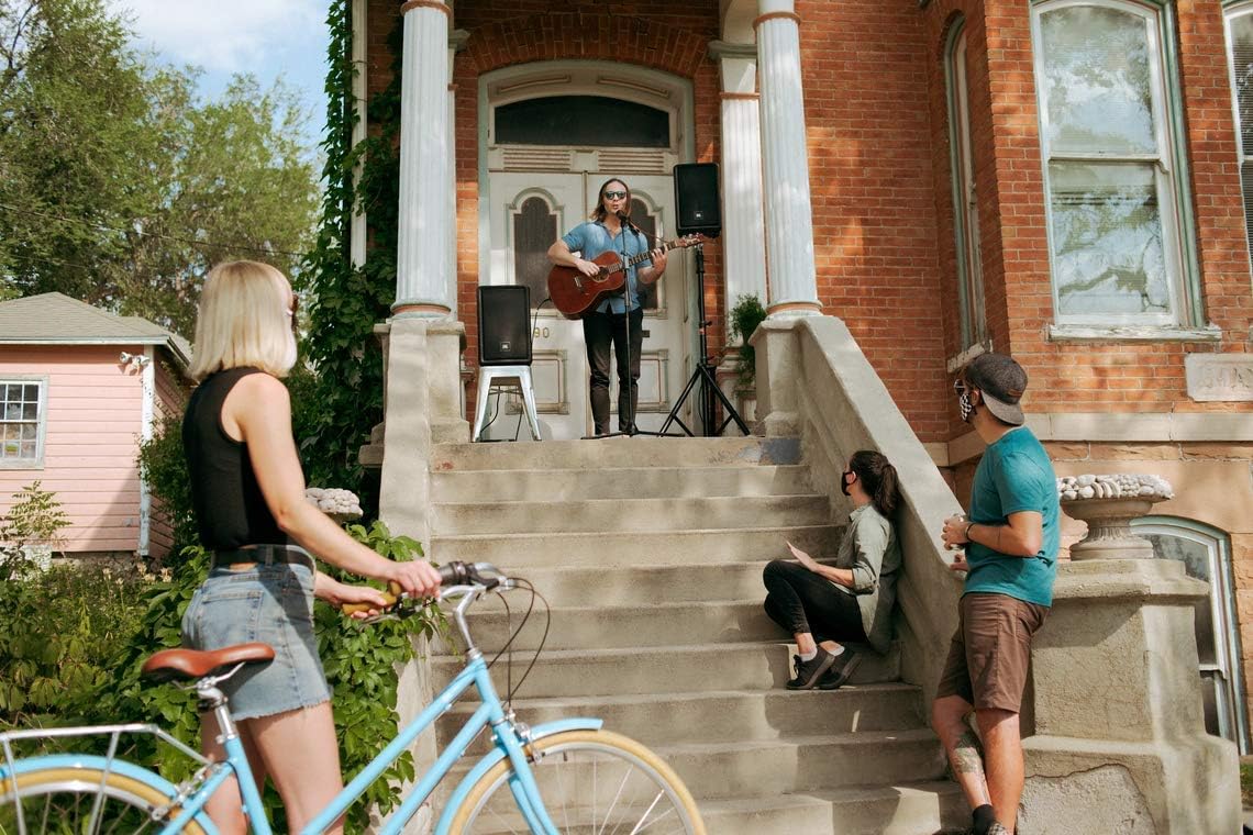 JBL Professional IRX112BT Powered PA Speaker, Portable Loudspeaker with Bluetooth, 10 Inch Woofer, 1300 Watt, Mobile DJ, Musicians, Small Venues, Ceremonies and Sports Events, Black - Image 2