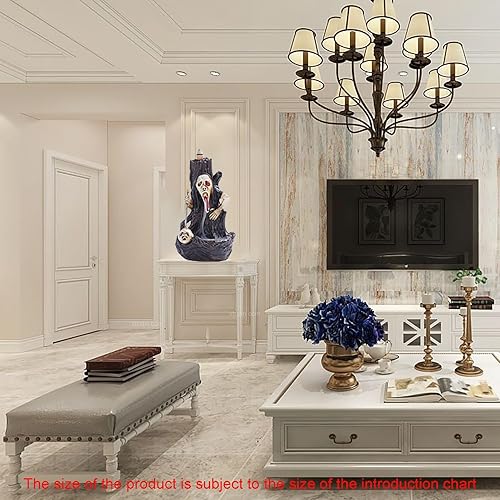 Miniatura 6 de Quemador de incienso, soporte de incienso de reflujo, soporte para quemador de incienso de calavera, adorno de aromaterapia para