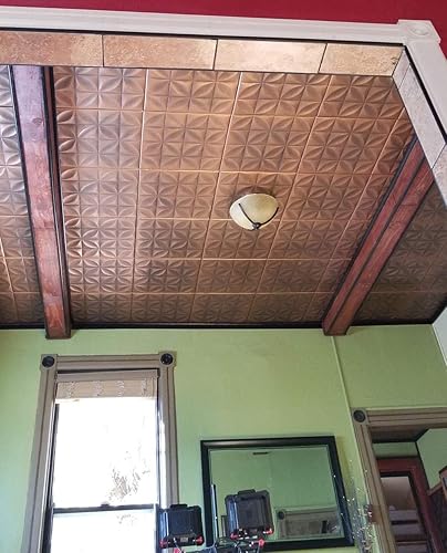 Miniatura 15 de À LA MAISON CEILINGS R103 Perceptions - Azulejos de techo de espuma (21.6 pies cuadrados/cubiertas), paquete de 8, color blanco liso blanco simple