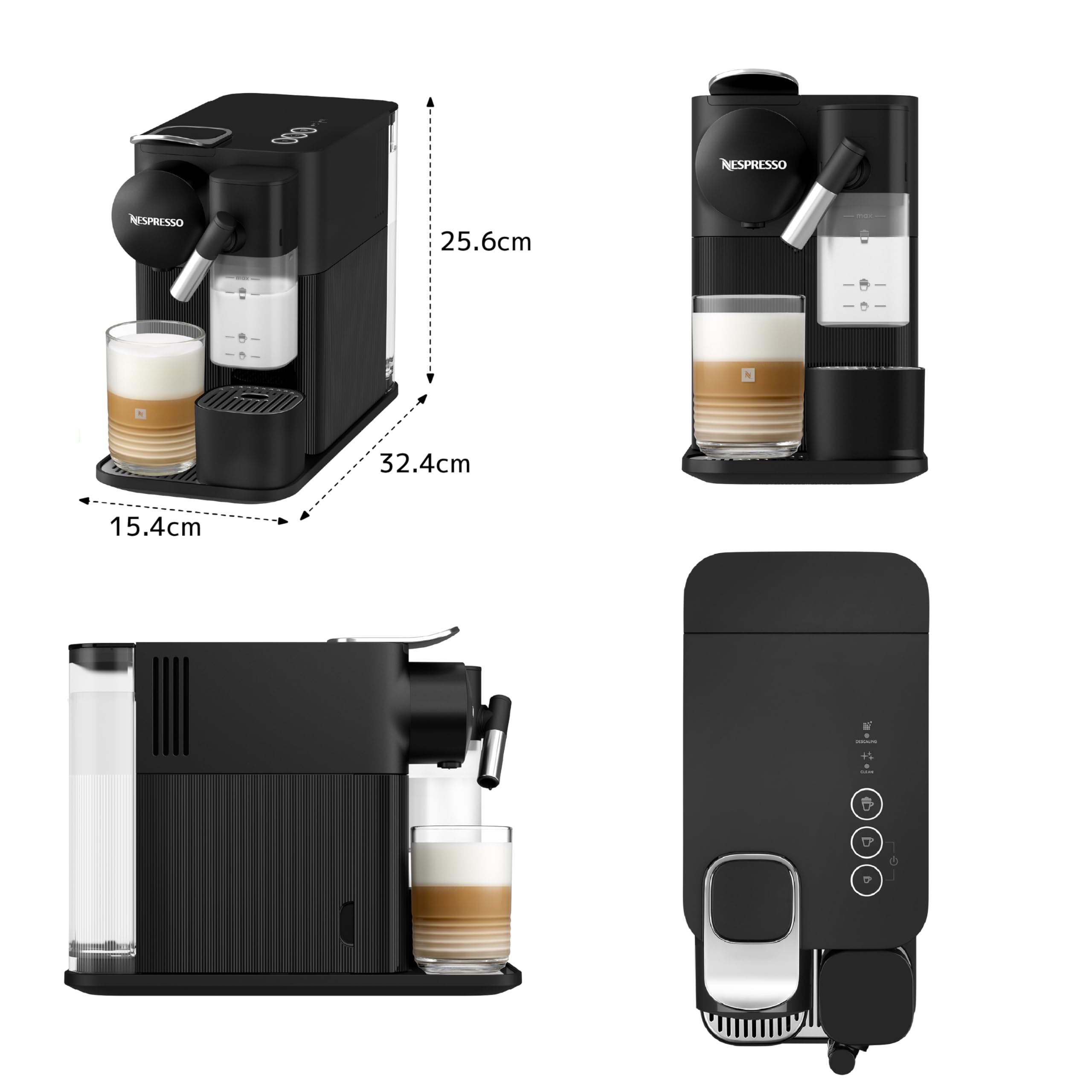 コーヒーメーカー・エスプレッソマシン Nespresso Lattissima One F121-BK-W Amazon.co.jp: Nespresso Latissima One Plus Shadow Black Capsule