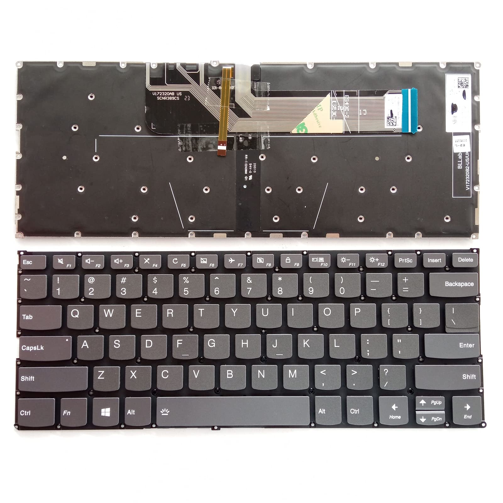 Photo 1 of Laptop Replacement US Layout with Backlit Keyboard for Lenovo Yoga 730-13IKB 730-13IWL 730-15IKB 730-15IWL,Yoga 530-14IKB, Flex 6-14ARR Flex 6-14IKB Series Laptop with Backlight US Layout