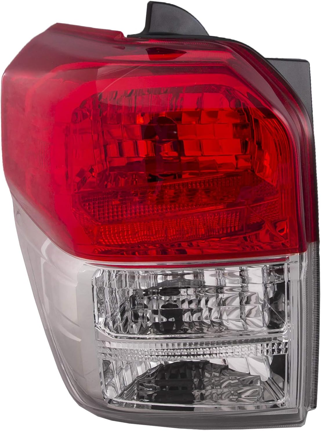 HEADLIGHTSDEPOT Chrome Housing Tail Light Compatible with Toyota 4Runner 2010-2013 Limited SR5 Includes Left Driver Side Tail Light TO2818147