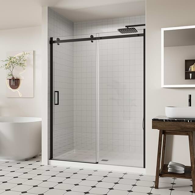 Frameless Shower Door, 56-60