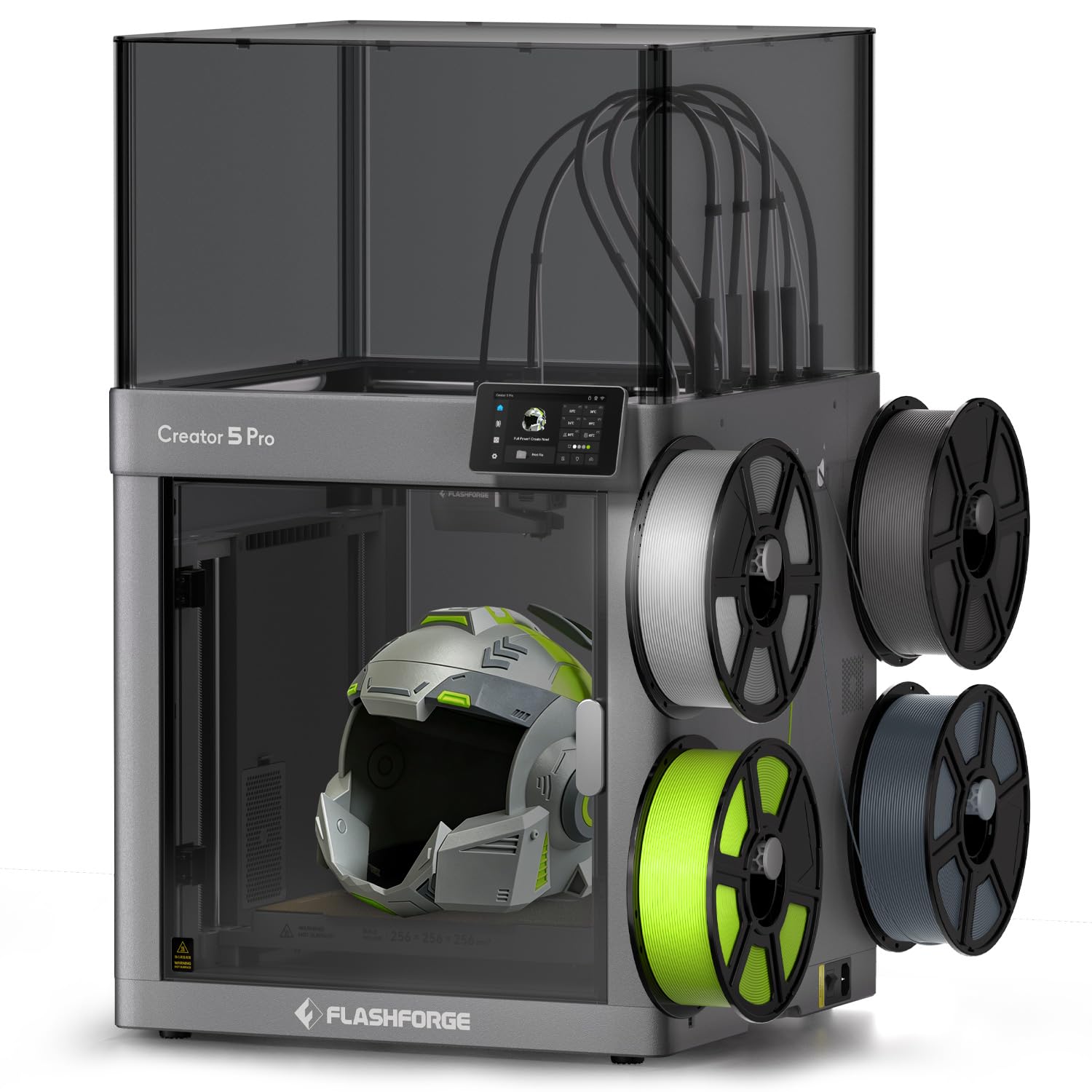 FLASHFORGE Creator 5 Pro 3D-Drucker geschlossen, 4 Extruder, 256x256x256mm