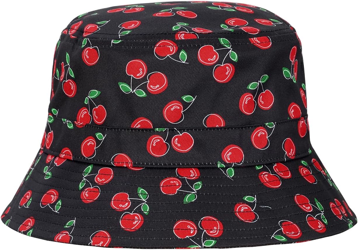HDE Bucket Hat Unisex Print and Solid Beach Sun Hats Outdoor Packable Headwear