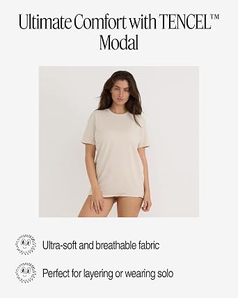Organic Basics Women's Easy Crewneck Short Sleeve Tee Easy Crewneck Short Sleeve Tee
