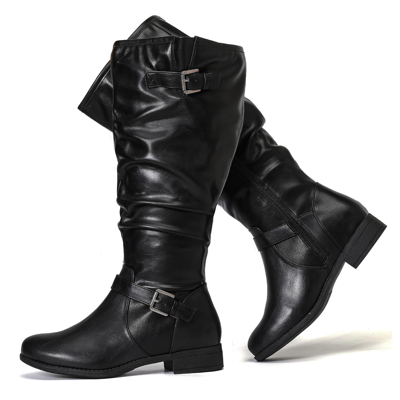 Luoika Women's Extra Wide Calf Knee-High Boots