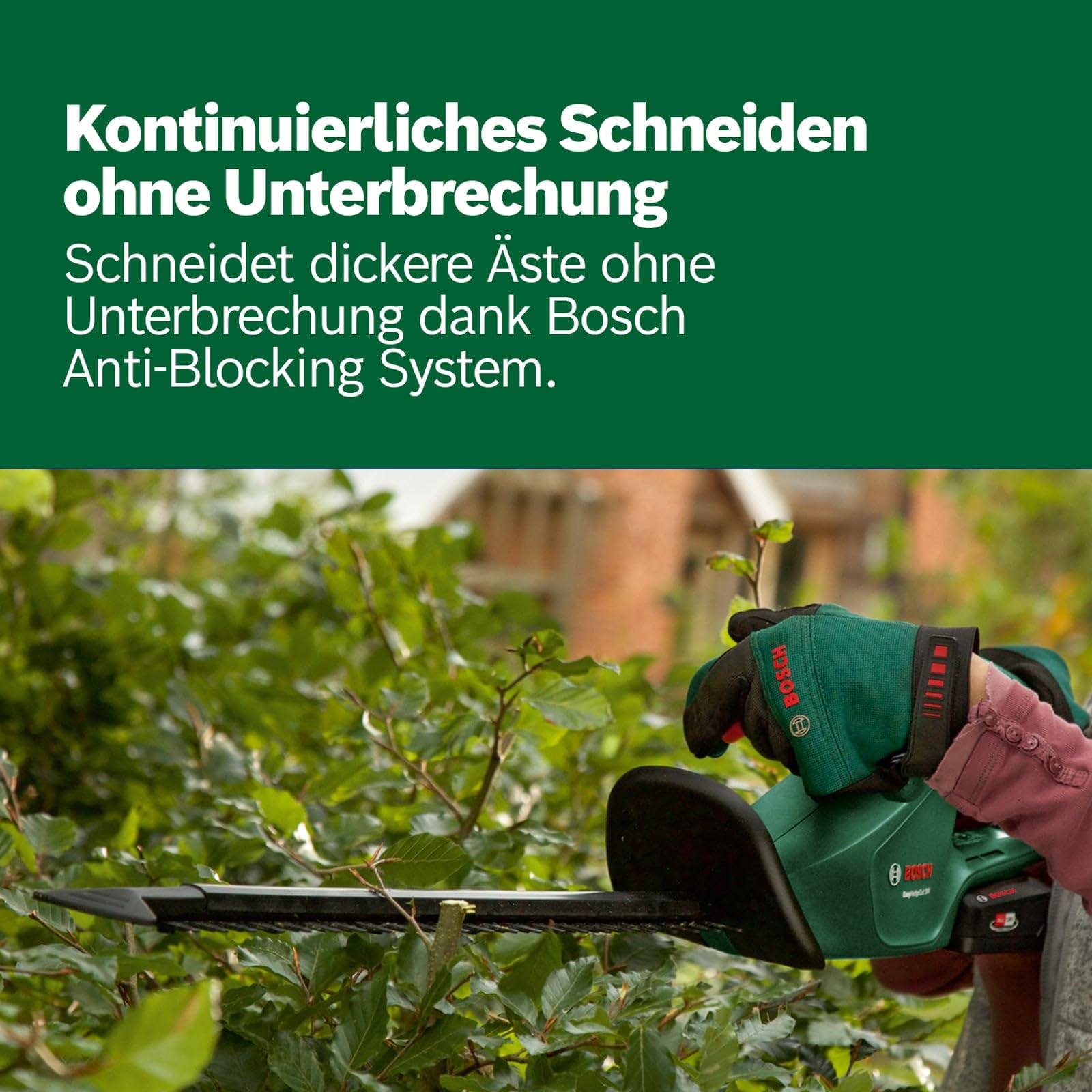 Bosch Home And Garden Akülü Çit Kesme Makinesi Easyhedgecut 18-45 (1 Akü 2,0 Ah, 18 Volt Sistem, Bıçak Uzunluğu 45 Cm, Karton Paketlemede)
