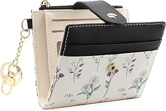 GAEKEAO Small Women's Wallet, Leather Wallet with RFID Blocking, Women's Wallet with ID Card Compartment and Card Sleeves, 01 Black
