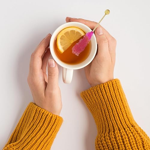 Miniatura 4 de Fruidles Rock Lollipops Pops Candy Suckers, variedad de sabores y colores surtidos, 5.5 pulgadas (algodón de azúcar, azul claro, paquete de 6)