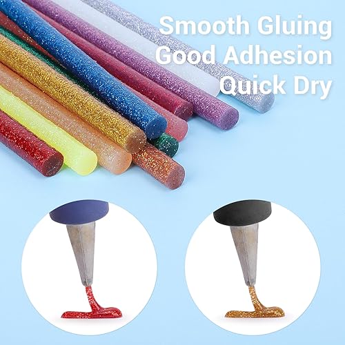 Miniatura 127 de ENPOINT Barras de pegamento caliente de color dorado metálico, tamaño completo, 36 unidades de 4 pulgadas de largo x 0.43 pulgadas de diámetro