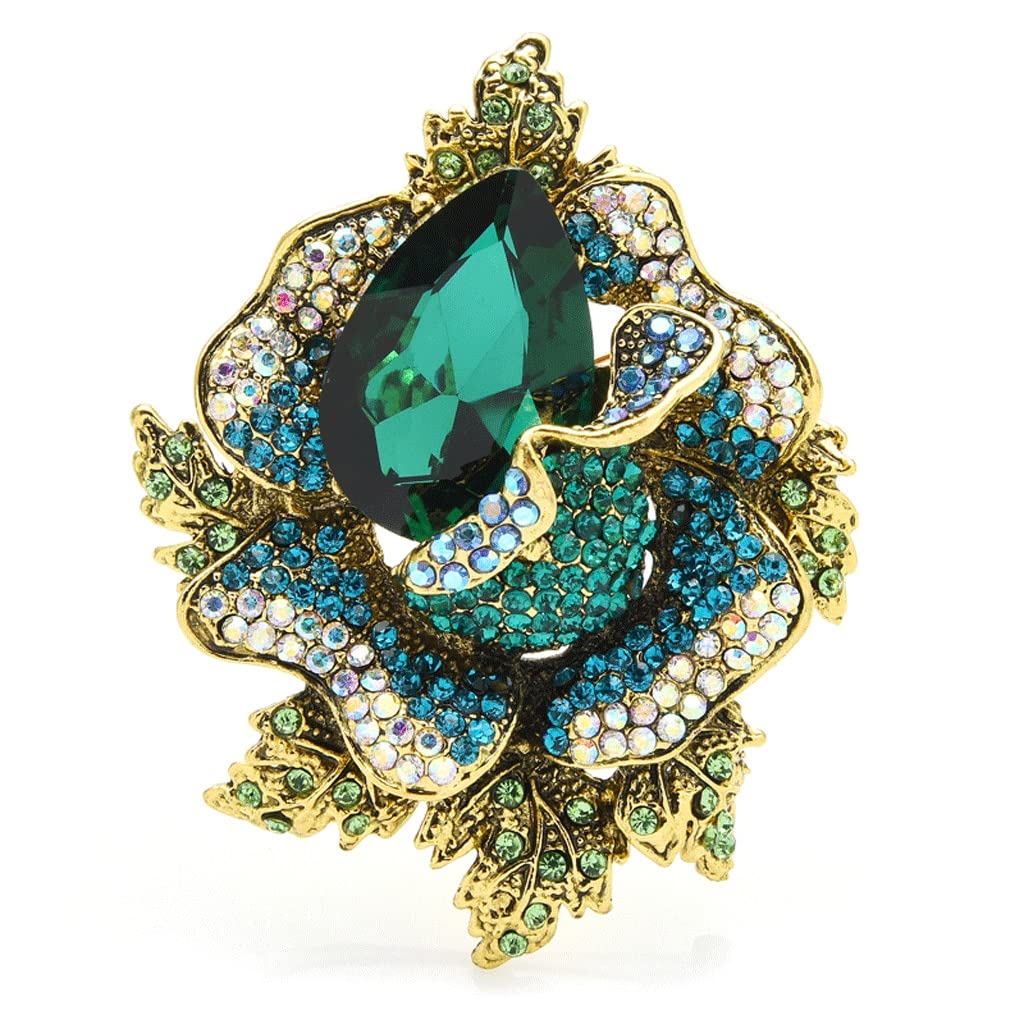 Idée cadeau mariage : broche fleur en strass et épingle chic pour invités - 3