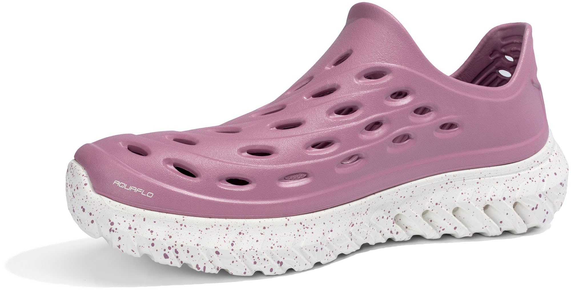 RUGGED SHARK Rift Slip-On Water Shoes – Quick-Dry EVA, AQUAFLO® Drainage, Ventilated, Lightweight, Textured Footbed, Easy On/Off, Perfect for Beach, Pool, and Outdoor Adventures Dark Rose