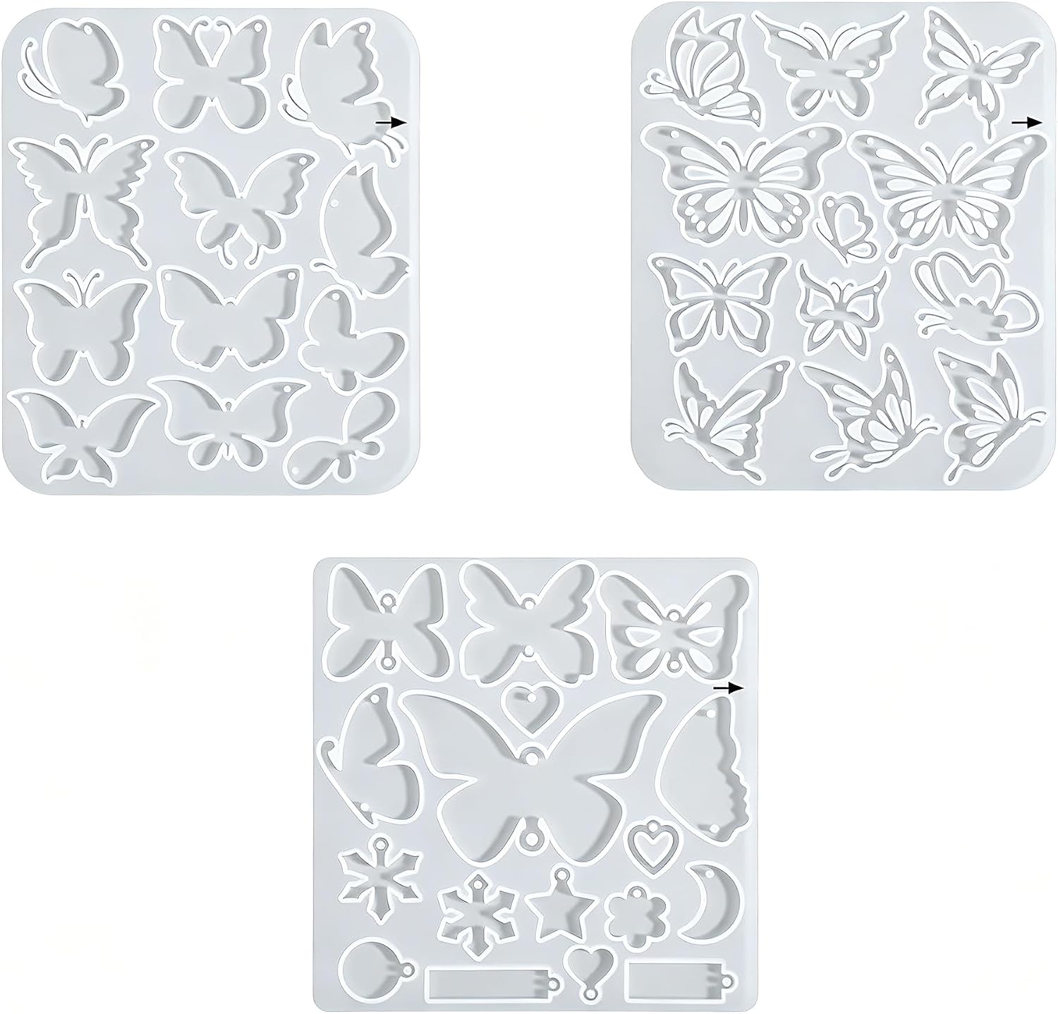3PCS Mushroom Resin Earring Molds