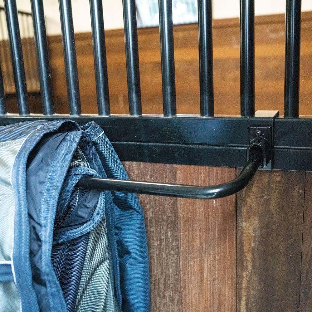 EASY-UP Portable Collapsible Blanket Bar | Color Black | Portable and Compact Design, Ample Hanging Space, Extendable and Retractable, Durable Black Powder Coat Finish, 5-Year Warranty |