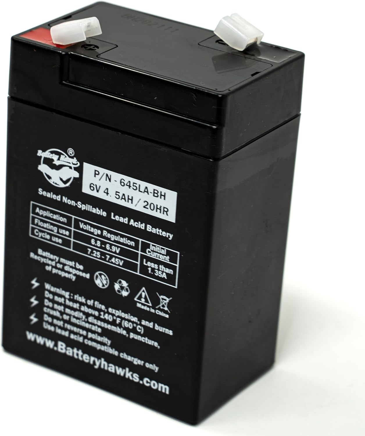 Battery Hawk (10 Pack) UB645 SLA0905 ELB-0604 6v 4.5 AH SLA PS640 241001 ELB0604 120255 BC640 WKA6-5F PS-640