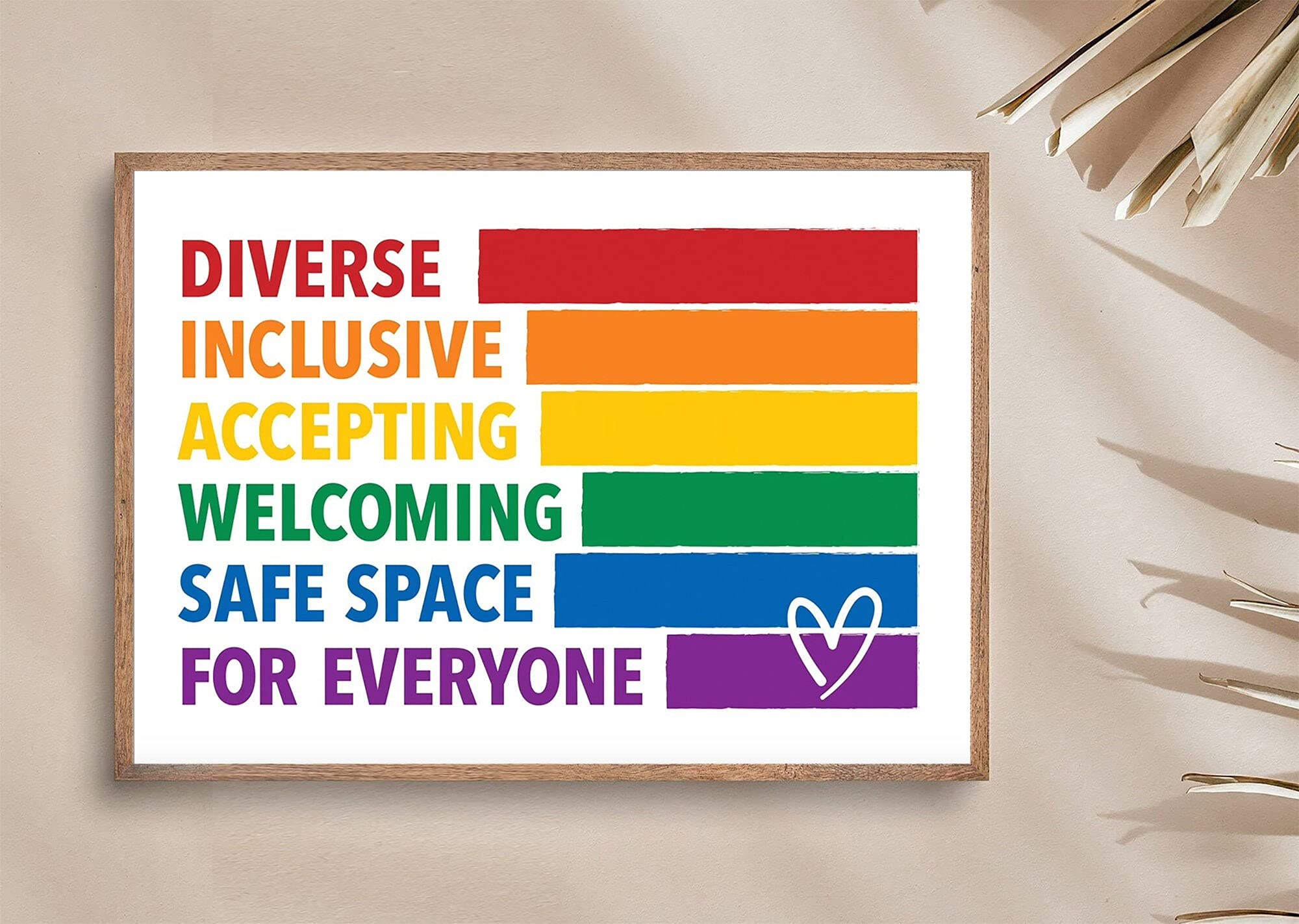Lgbtq Flag Poster Rainbow Diversity Art Classroom Decor Educational Wall Art Equality S Diversity Inclusion Rainbow Pride Metal Tin Signs Plaque Iron