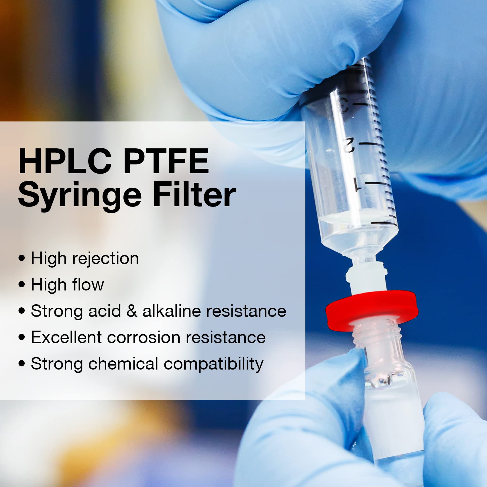 SimPure Syringe Filter PTFE Hydrophobic Membrane Filter 0.22µm, 25mm,100Pk — Amazon image 6