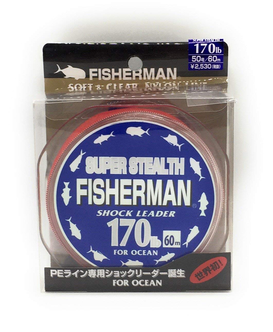 Fisherman Super Stealth Monofilament Shock Leader Line for Ocean Saltwater Fishing Line