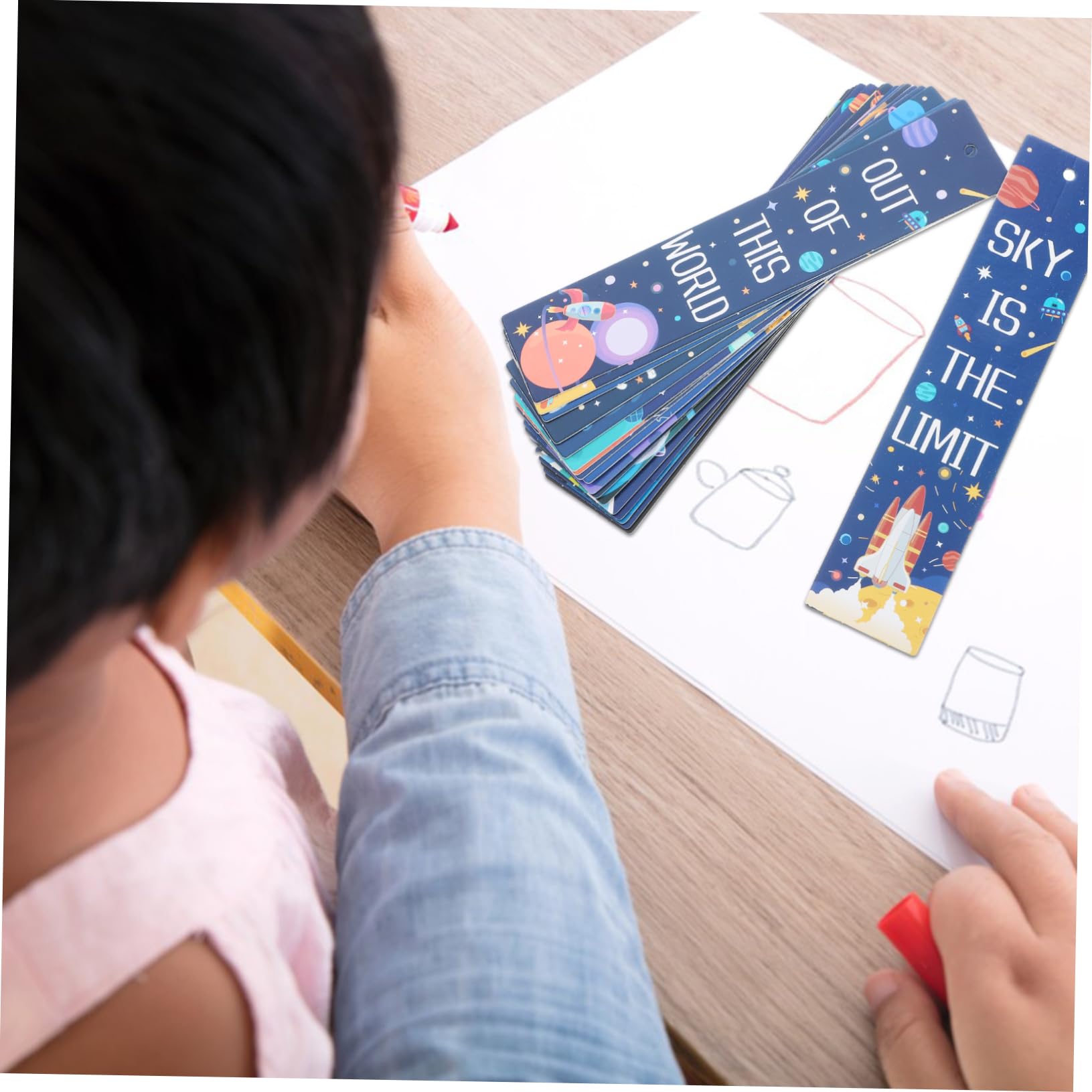 100piezas Marcapáginas De Espacio Para Niño Niña Encantos y Diseños De Dibujos Animados Accesorios Para Amantes Lectura Para Estudiantes y Fiestas Infantiles