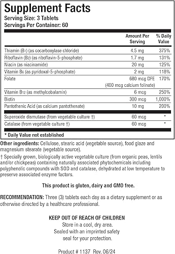 Miniatura 2 de Biotics Research Complejo de vitamina B Bio-3B-G, suplemento de complejo de vitamina B para el estrés, la energía y la salud suprarrenal Suplemento