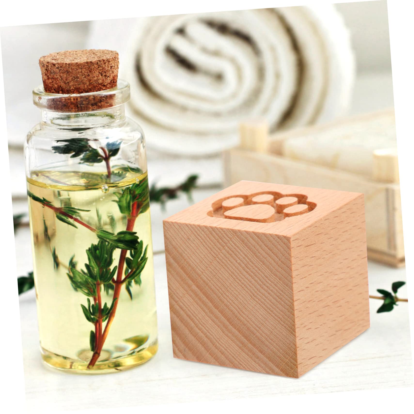 ULTECHNOVO 3piezas Difusor De De Madera De Haya Para Hogar y Oficina Difusor De Aceites Esenciales Para Coche Decoración Natural y Funcional Para Bienestar y Relajación