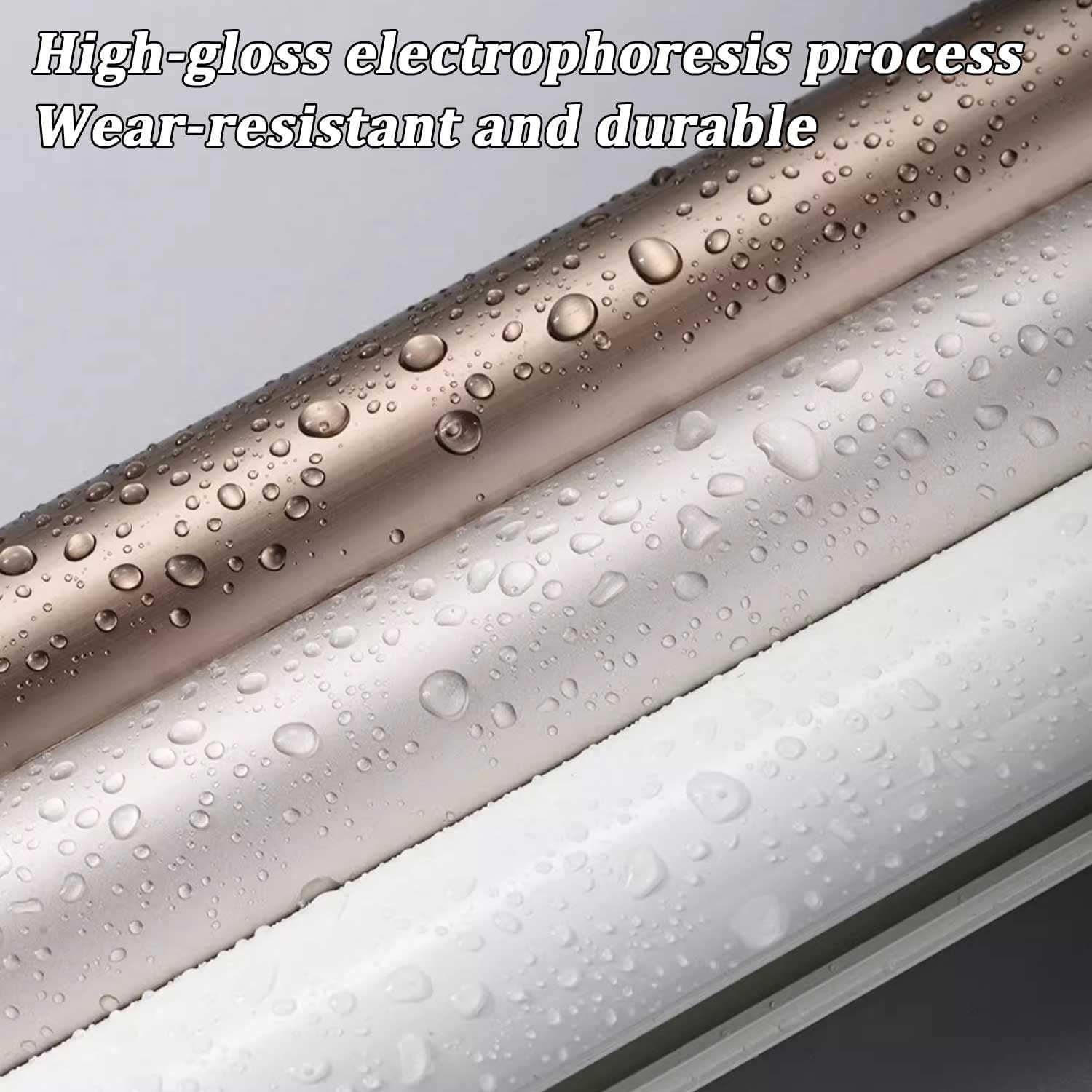 Double Curtain Track System - 4.3ft Wall Mount Rod for Room Dividers & Curtains - Easy Install for Living Room & Bedroom - Versatile White Curtain Rail for Home Décor