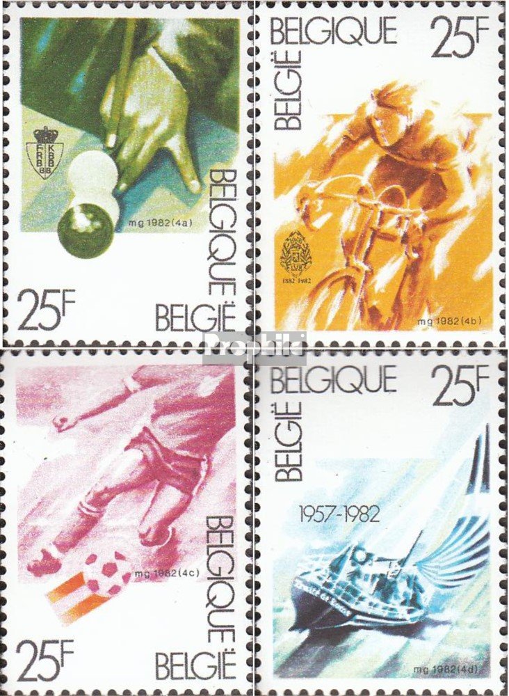 Prophila Collection Belgique 378-381 (complète.Edition.) Neuf avec Gomme Originale ** MNH 1934 Bruxelles (Timbres pour Les collectionneurs