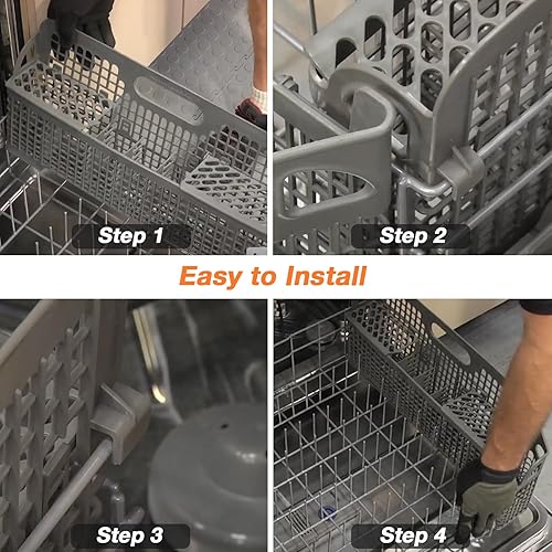 Miniatura 6 de Blutoget ABS actualizado 2025 8531233 WP8562043 8562043 Cesta de cubiertos para lavavajillas Whirlpool KitchenAid - Cesta de utensilios para