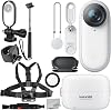 Insta 360 GO 2 Action Camera with Starter Accessory Bundle - Includes: Frame Adapter for Insta360 GO2, 3-in-1 Multi-Grip Selfie Stick, Tripod, Grip and Much More IN360GO2EB