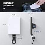 NEEWER Selfie Light with Front & Back Phone Clip, High Power 60 LED 2000mAh Rechargeable CRI 95+, 3 Light Modes, Portable Clip on Light for Tablet/Laptop, Zoom Call TikTok Video Fill Light (NL-60AI)