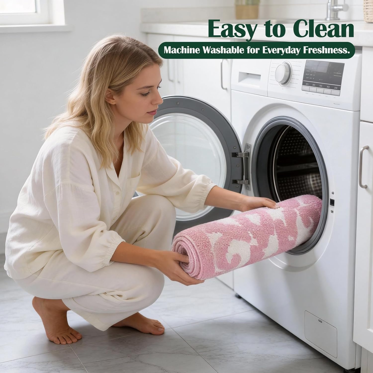 You Look Good Bathroom Rugs, Funny Bath Mat with Cute Words, Cool Welcome Door Mat, Non Slip Microfiber Washable Absorbent Shower Mat, Indoor Rugs for Bathroom Bedroom Kitchen Living Room Decor