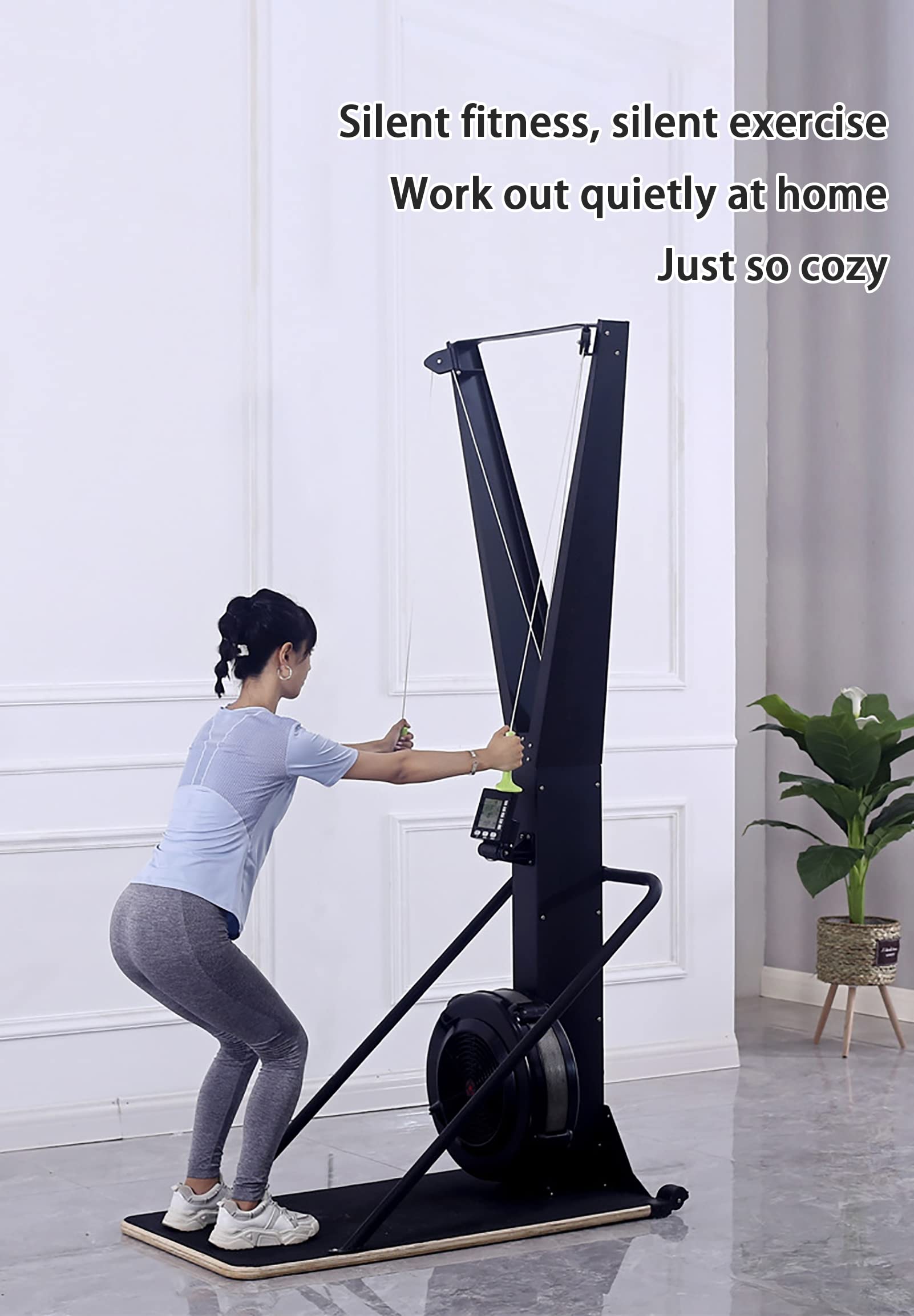 Machine De Ski Indoor Simulateur - Résistance Vent - Pliable - 18kg