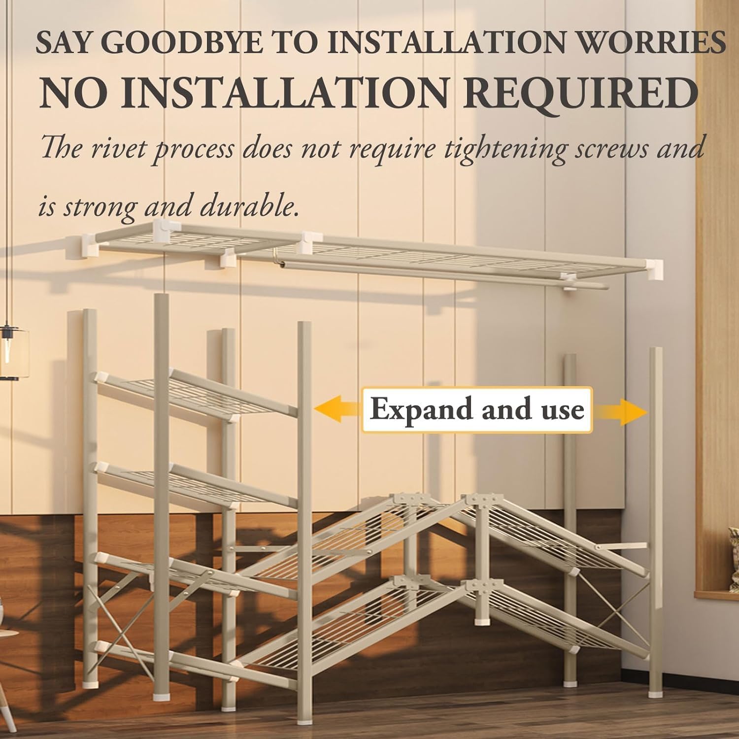 Portable Closet Large Closet with Hanging Rod Wardrobe Closet Portable Closets for Hanging Clothes Steel Closet Lightweight Storage Closet Spacious