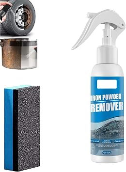 Car Rust Remover Rust Inhibitor Derusting Spray Maintenance Cleaning, Iron Powder Remover for Car, Multi-purpose Anti Rust Inhibitor Derusting Spray, Rust Remover Spray 100ml (1pcs)