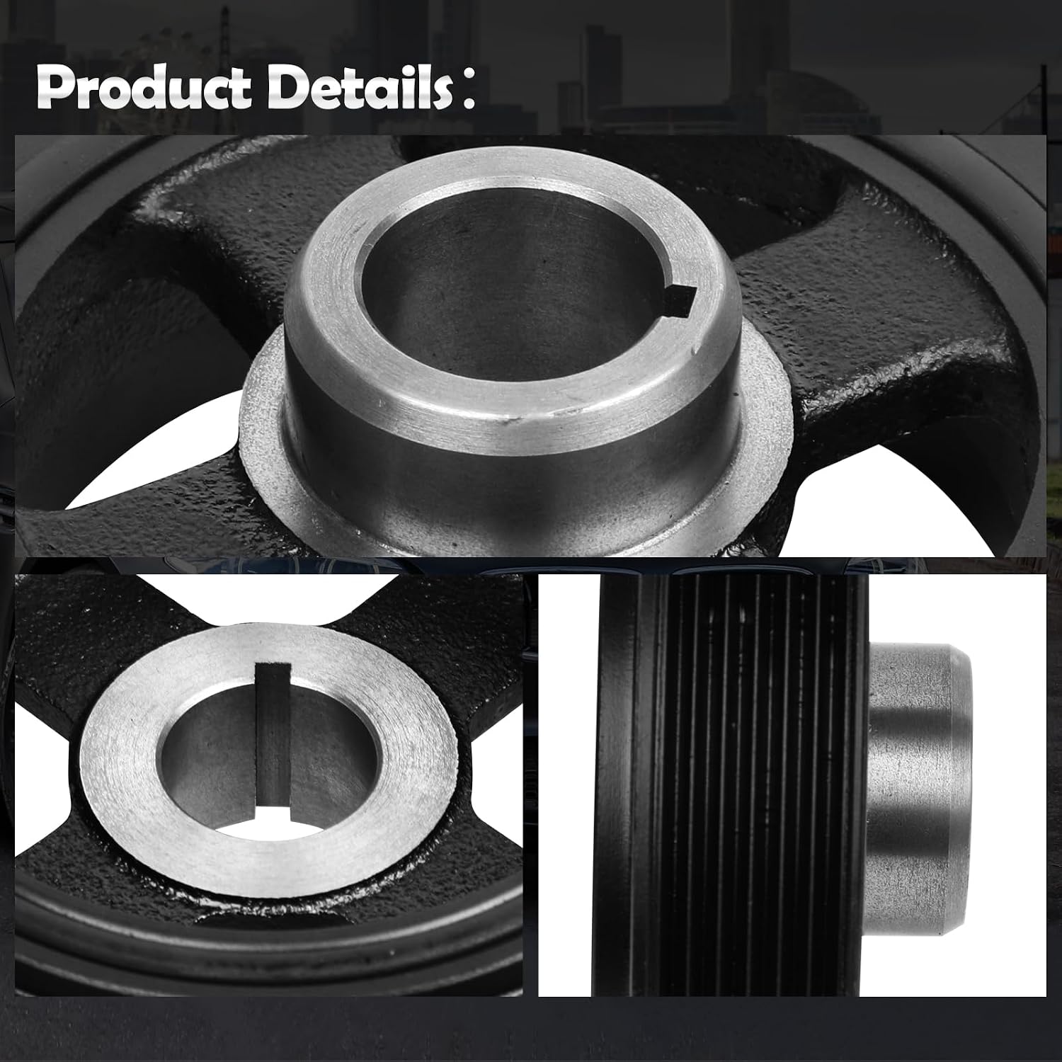 594-197 Engine Harmonic Balancer Crankshaft Pulley Compatible with Chevrolet Prizm 98-02 & Pontiac Vibe 03-08 & Toyota Celica 00-05, Corolla 98-08, Matrix 03-08, MR2 Spyder 00-05, DOHC L4 1.8L