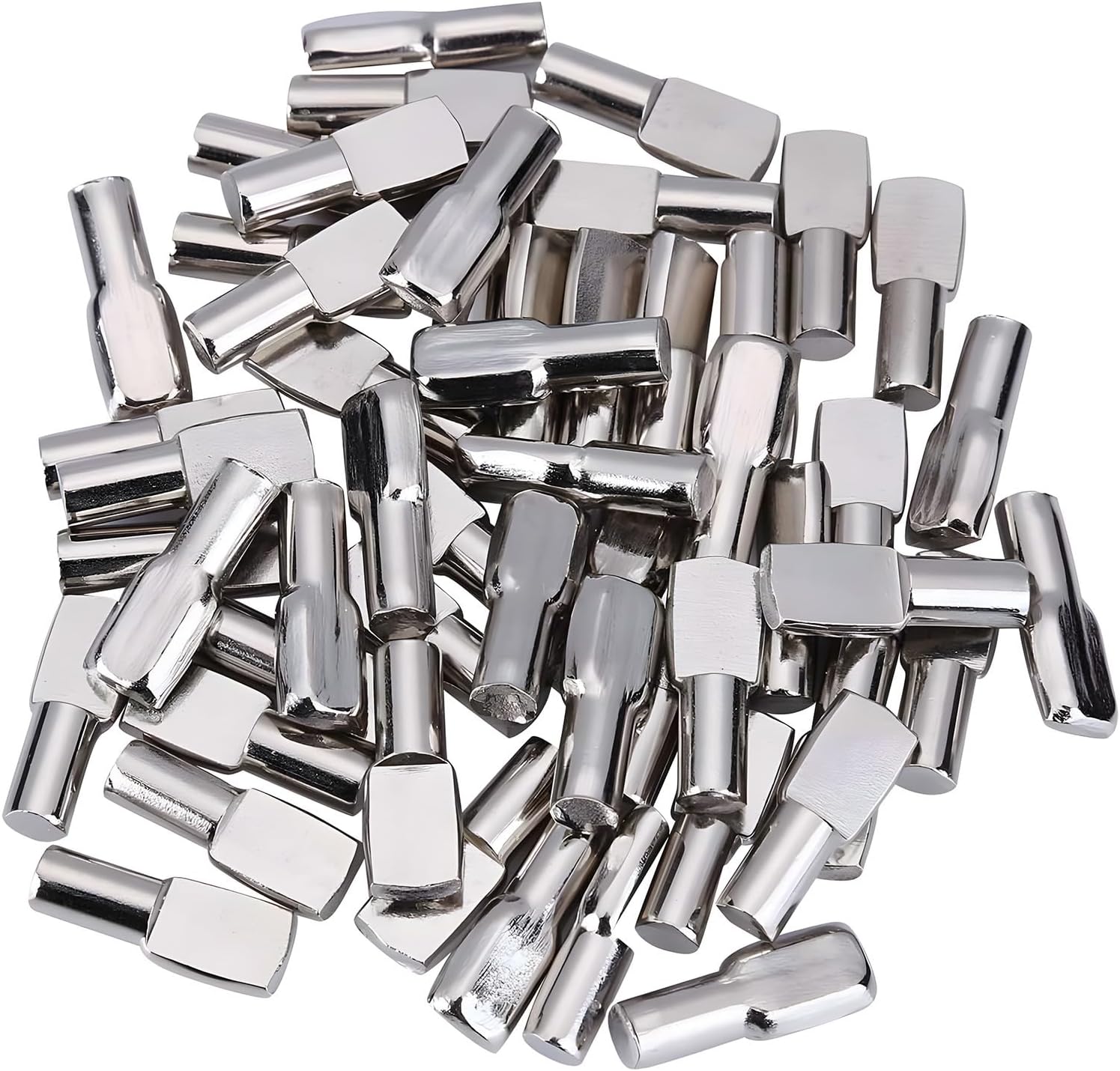 120 Packs Shelf Pins, 5 mm Shelf Support Pegs Spoon Shape Cabinet Furniture