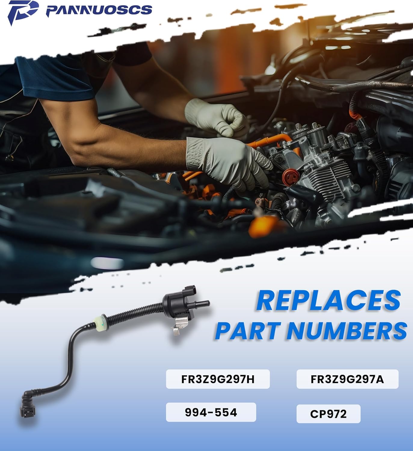 Vapor Canister Purge Valve 994-554 Compatible with 2015 2016 2017 2018 2019 2020 2021 Ford Mustang 2.3L EcoBoost FR3Z-9G297-H FR3Z-9G297-A PV2056