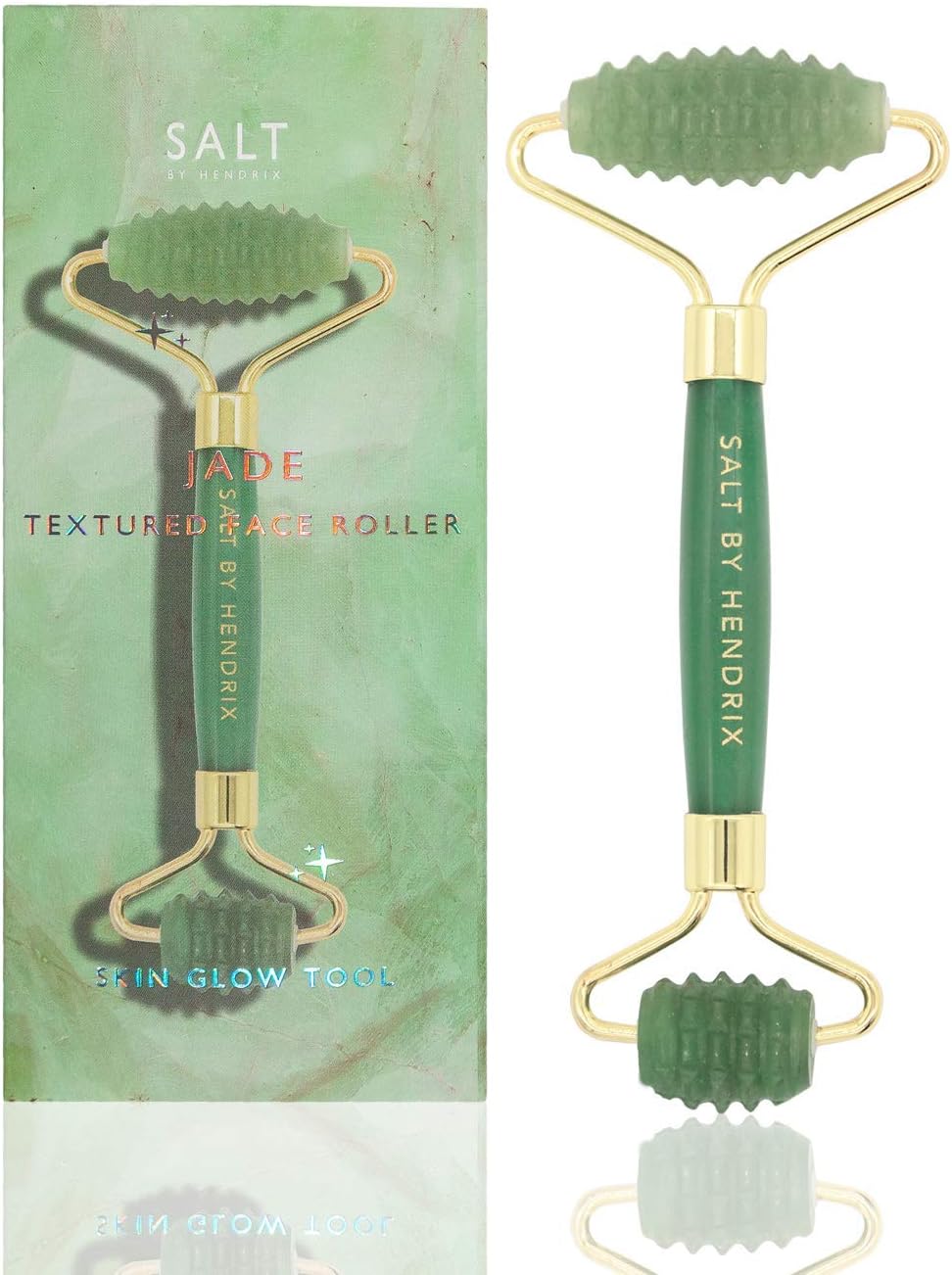 Salt by Hendrix - Face Roller Textured Jade | Clean, Non-Toxic, Natural Skincare