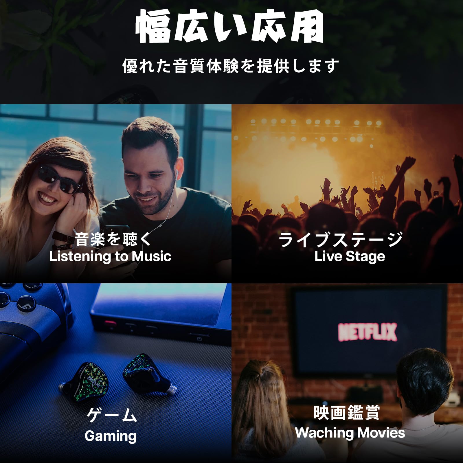 Linsoul ZiiGaat Arcadiaハイブリッド型イヤホン