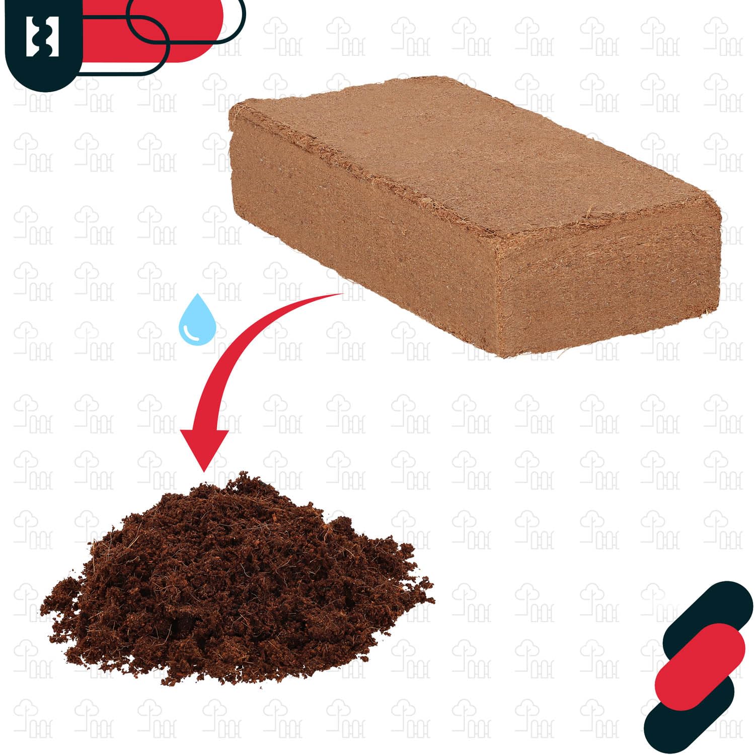 KOTARBAU® Natürlich & Torffrei Kokoserde Kokoseinstreu 24 X 650 g - 168 L Blumenerde aus Kokosfaser