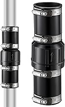 1 Pack Sump Pump Check Valve Fit 1-1/2 inch and 1-1/4 inch Pipe, Check Valve with 4 Pcs Stainless Steel Hose Clamps for Sump Pump Life Expectancy Increase