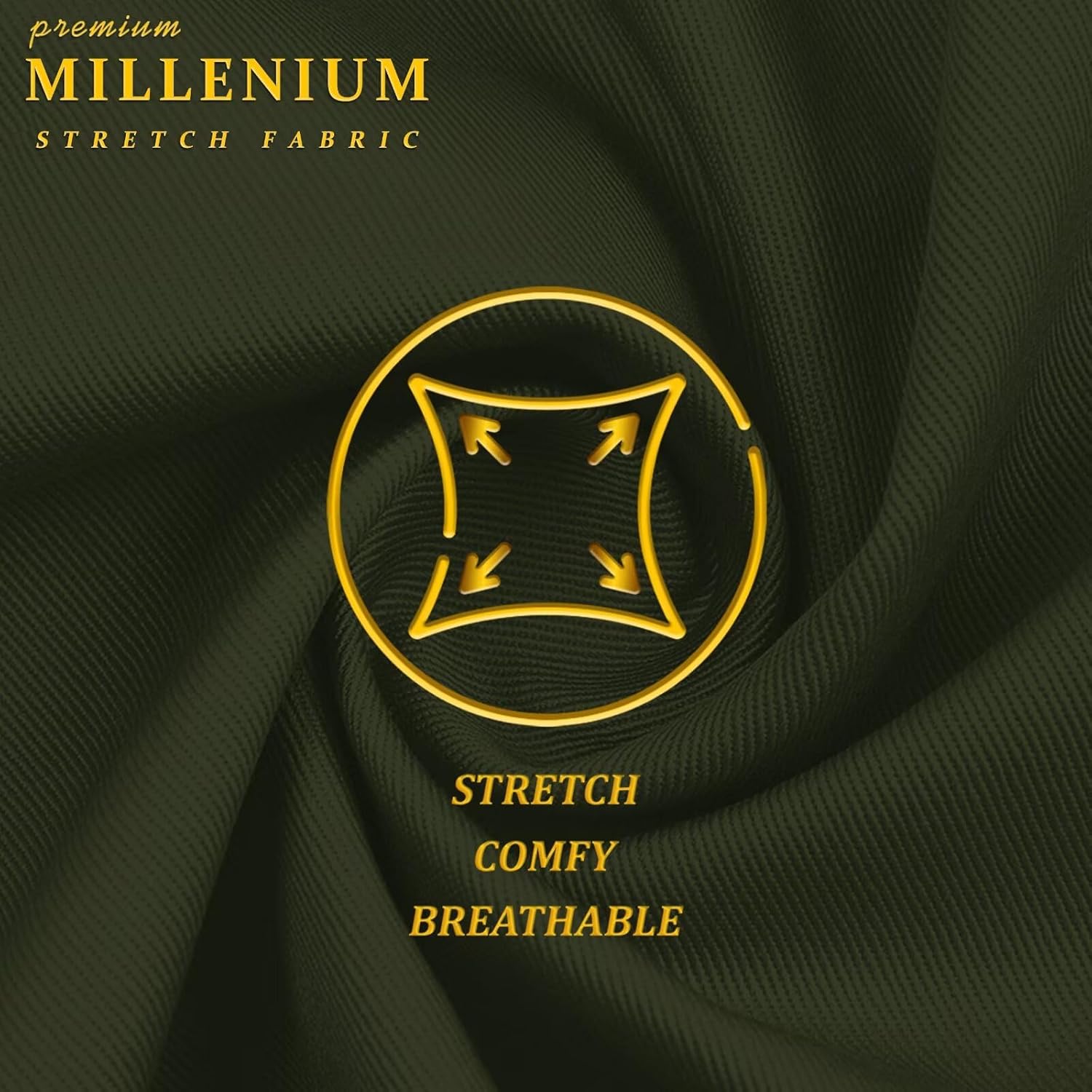 Hybrid & Company Super Comfy Stretch with Full Elastic Waist Pull On Millennium Twill Pant - Image 6