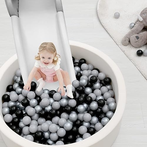 Miniatura 5 de TRENDPLAY Bolas de plástico para pozos de bolas, paquete de 50 bolas huecas, juego seguro y emocionante, perfecto para piscinas de bebés, decoración