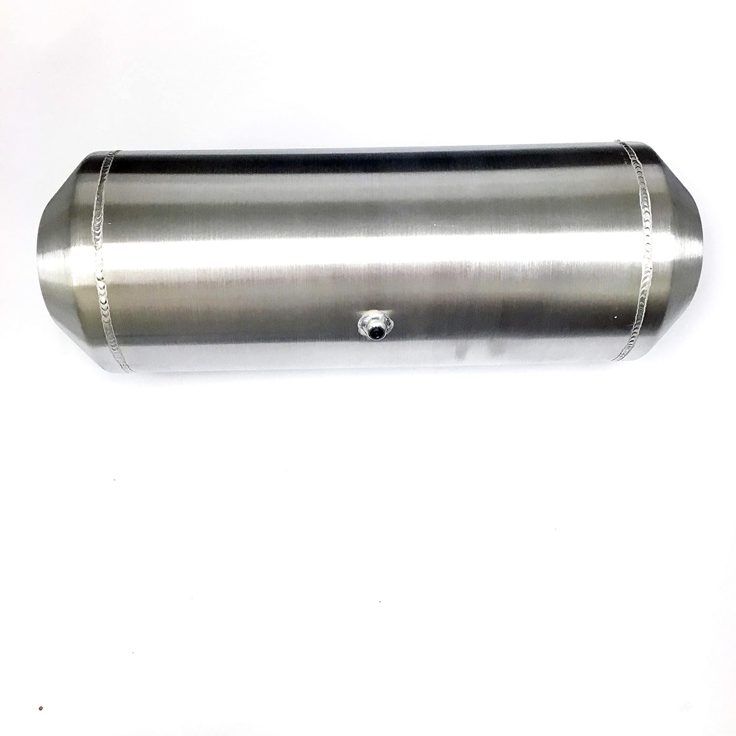 JSD 11 Gallons 10" x 33" Aluminum Spun Round Gas Tank Fuel Tank End Fill 1/4" NPT Outlet