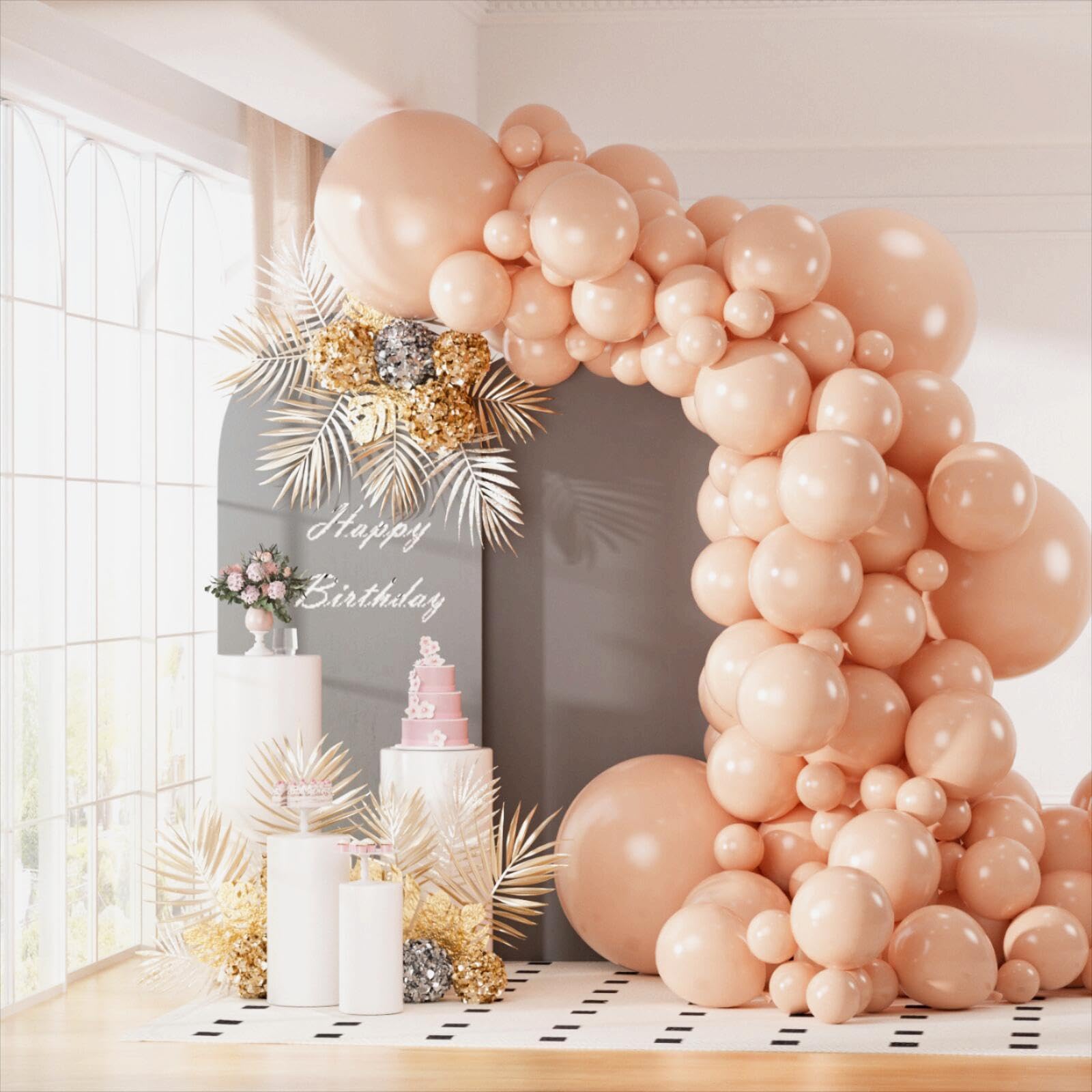 Amazon.com: OWPFJG 130pcs Pastel Orange Balloons Different Sizes