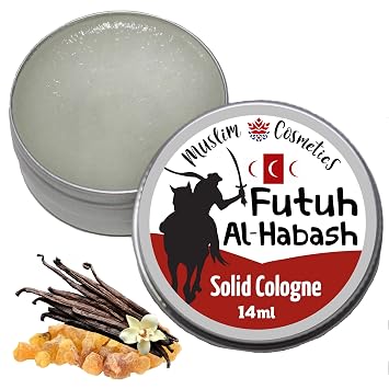Smokey Vanilla & Frankincense SOLID Cologne | Boswellia Frereana | Rich Tonka Bean | Birch | Halal | Vegan || Made in Canada - Muslim Cosmetics - Futuh Al-Habash 0.5oz / 14ml
