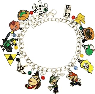 Classic Game Gaming Legend Zeld Anim Villagers Crosing Mario Yosh Prince peach Smash All Stars Dreamland Bracelet Gifts for Girl Woman Men