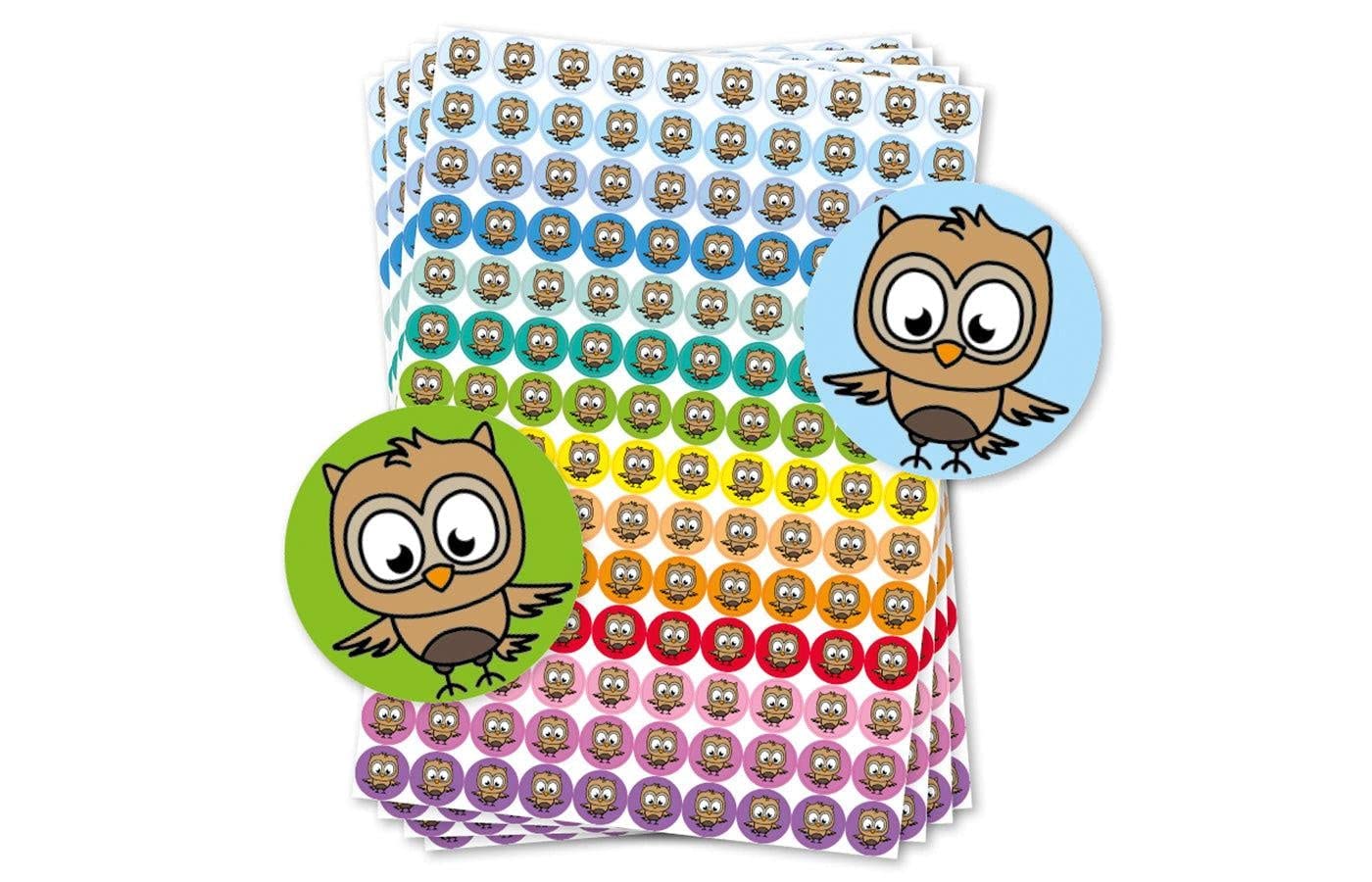 TimeTEX Commendation Stickers "Owl", Pack of 352