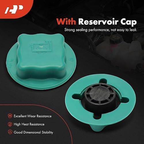 Miniatura 3 de A-Premium Tanque de depósito de recuperación de desbordamiento de refrigerante del motor con tapa Compatible con Volvo XC90 2003-2014 2.9L 3.2L